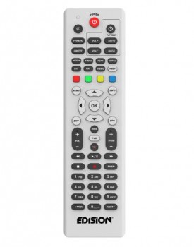 Edision OS Mio 4K Linux E2 UHD Receiver mit 1x DVB-S2X & 1x DVB-C/T2 Tuner (Weiß)