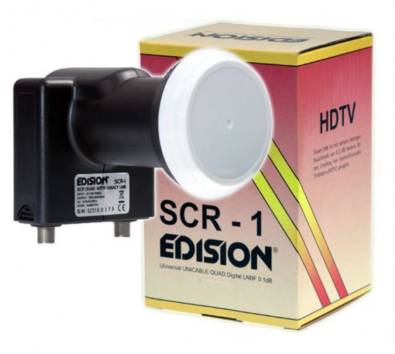Edision SCR-1 Unicable Quad LNB 0.1dB