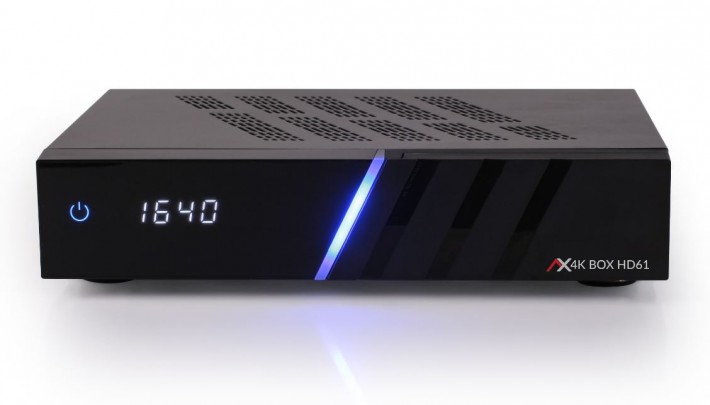 AX 4K-Box HD61 Linux E2 UHD Receiver 1x DVB-S2X 1x DVB-C/T2
