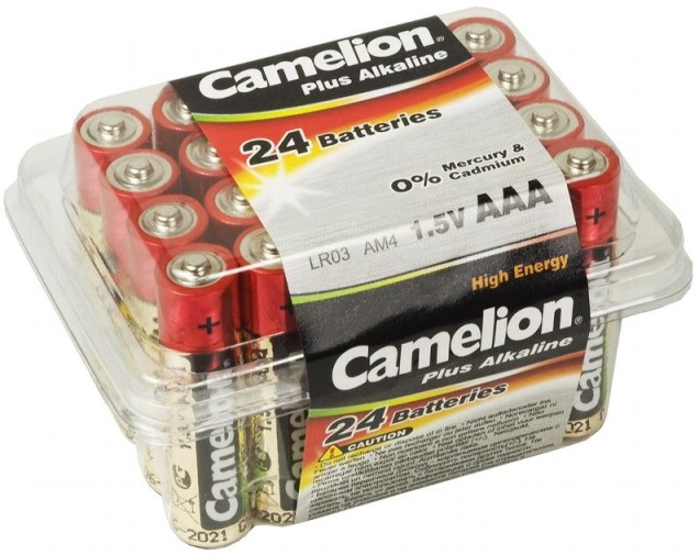Camelion Micro-Batterien "Plus Alkaline" 1,5 V, Typ AAA/LR03, 24er-Haushaltspack