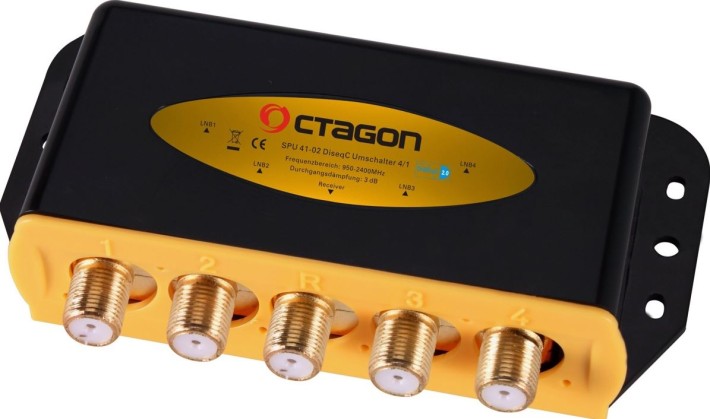 Octagon DiSEqC Schalter 4/1 Optima ODS 41-02 HQ Gold