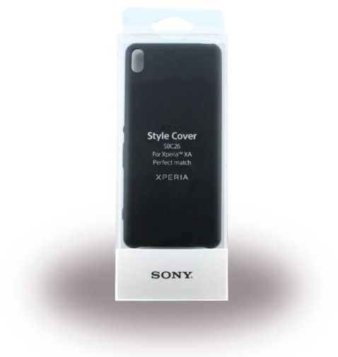 Sony - SBC26 Style Cover - Silikon Case/Handyhülle für Xperia XA (schwarz)